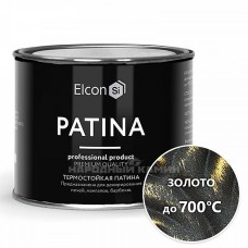 Elcon Эмаль термостойкая +700 золото (патина), 0,2 кг.
